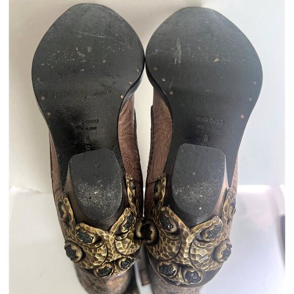 Giuseppe Zanotti Vintage Snakeskin Leather Western Thigh-High Boots – Size 8 - Picture 7 of 8